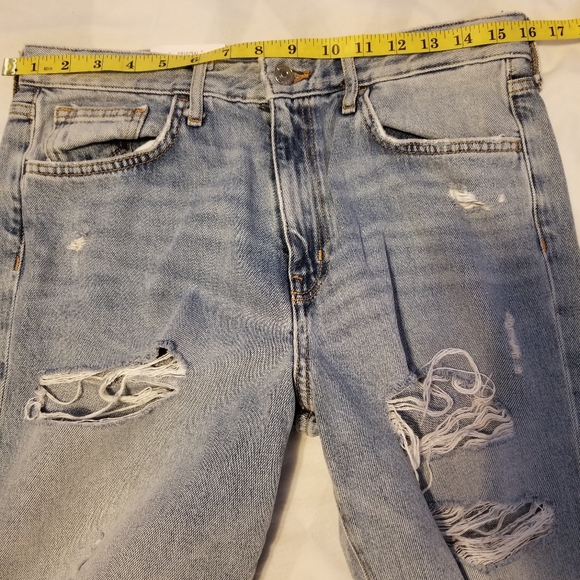NWT H&M Original Strainght Fit Hogh Waist & Denim Size 30 Color Light Blue - Picture 6 of 10